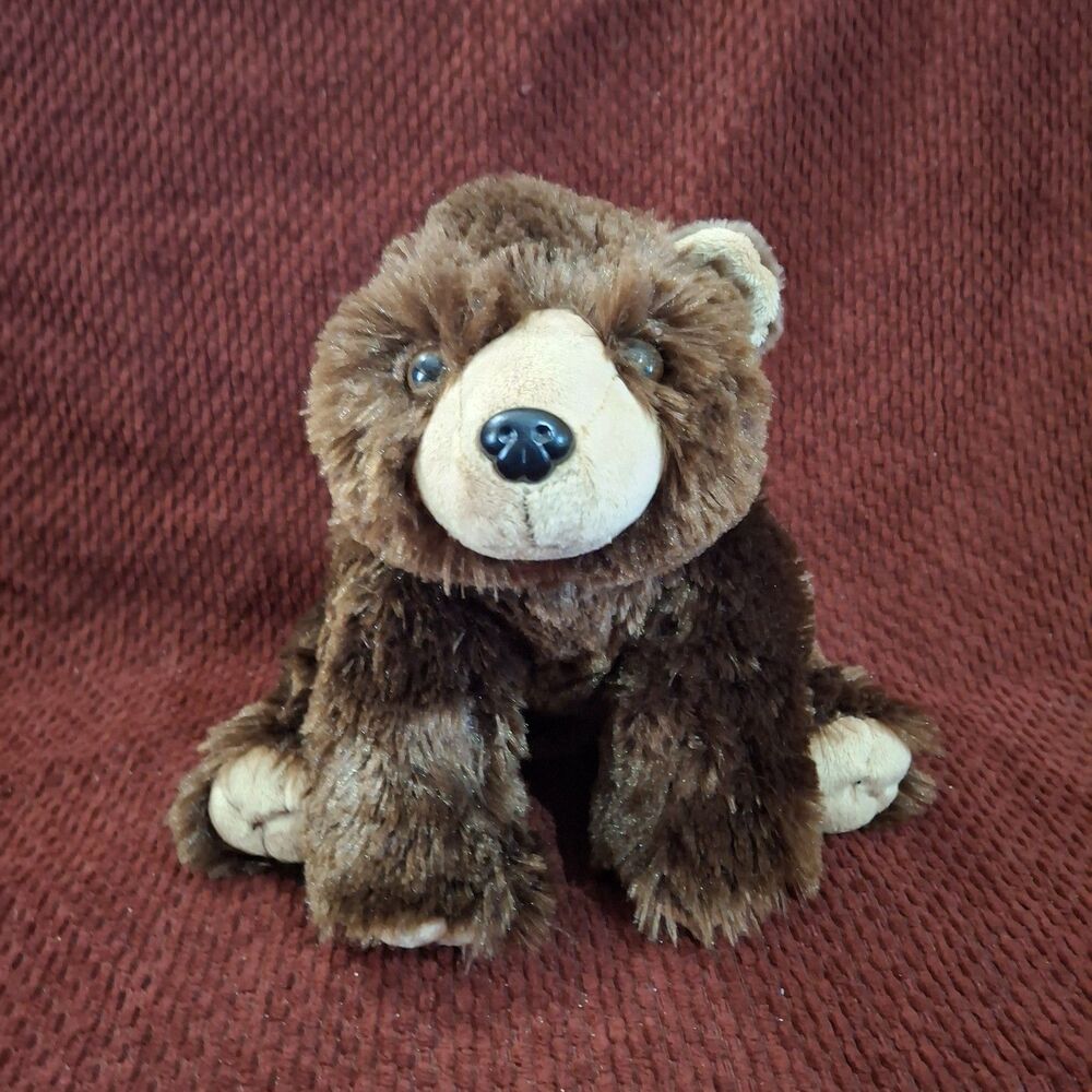 Wild Republic Grizzly Teddy Bear Plush Stuffed Animal Brown 12" GUC